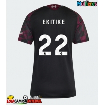 Camisa de Futebol Liverpool Hugo Ekitike #22 Equipamento Alternativo Mulheres 2026-27 Manga Curta
